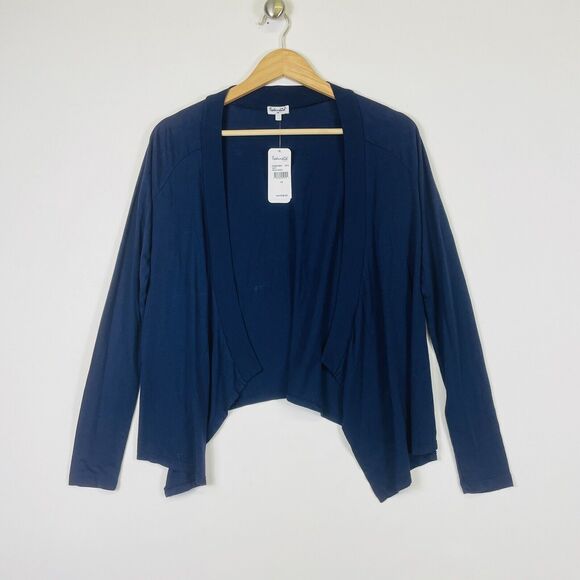 Splendid Navy Blue Jersey Knit Cardigan Sweater‎ Topper Girls Youth 14 New NWT - Picture 1 of 6